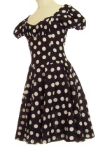 zwart polka dot jurkje zwart polka dot jurkje